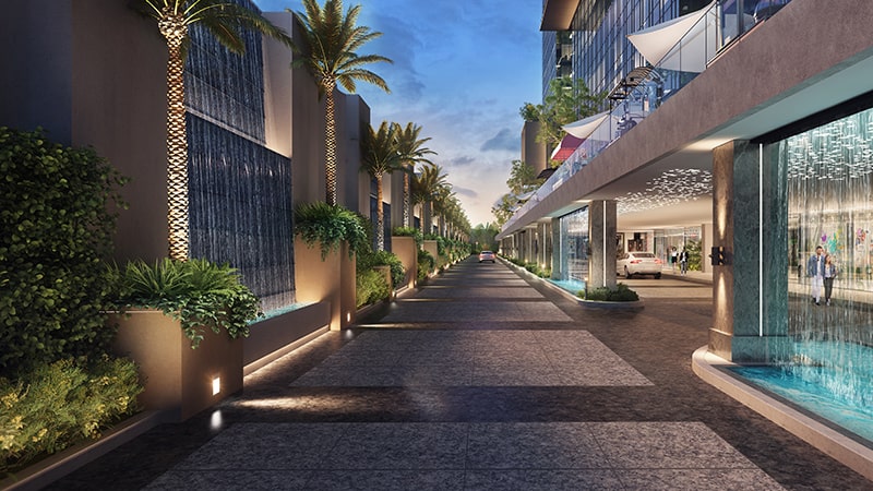 GYGY commercial boulevard walkway